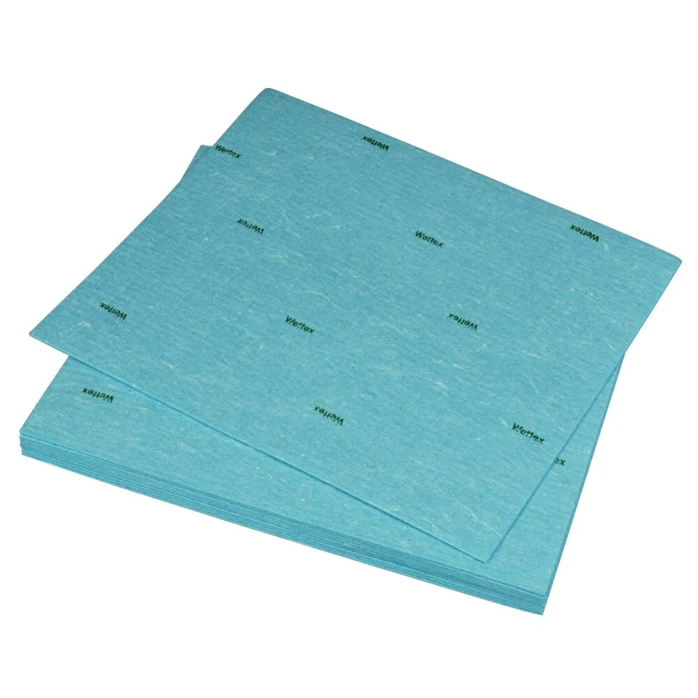 Svampeklud, Vileda Wettex Maxi, 31,8x26,8cm, blå, cellulose/bomuld (10 stk/pk)