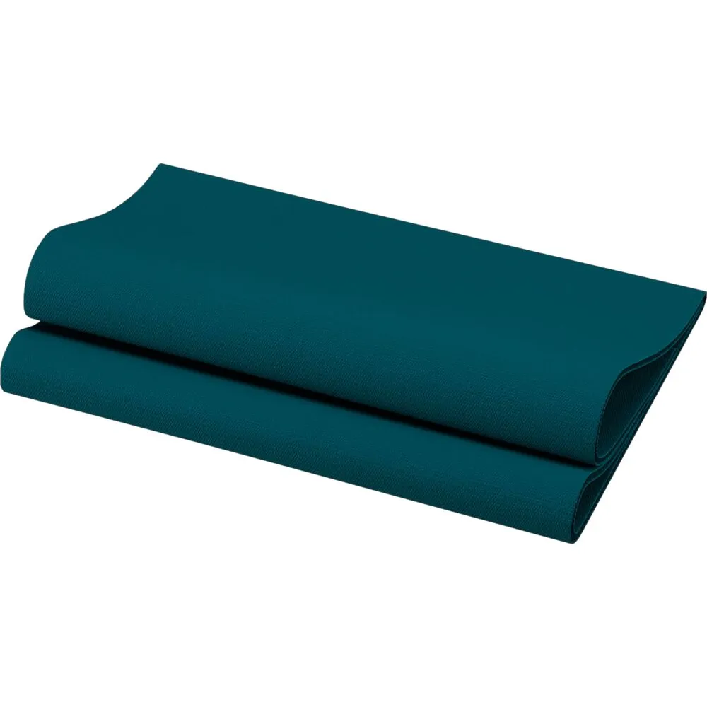 Middagsserviet, Dunisoft, 1/4 fold, 40x40cm, ocean teal, bio (360 stk/krt)