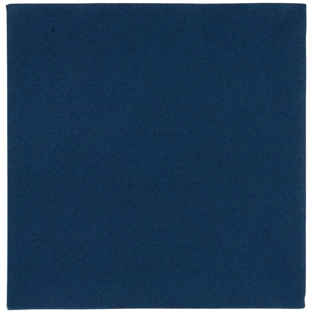Middagsserviet, 1/4 fold, 40x40cm, mørkeblå, airlaid (600 stk/krt)