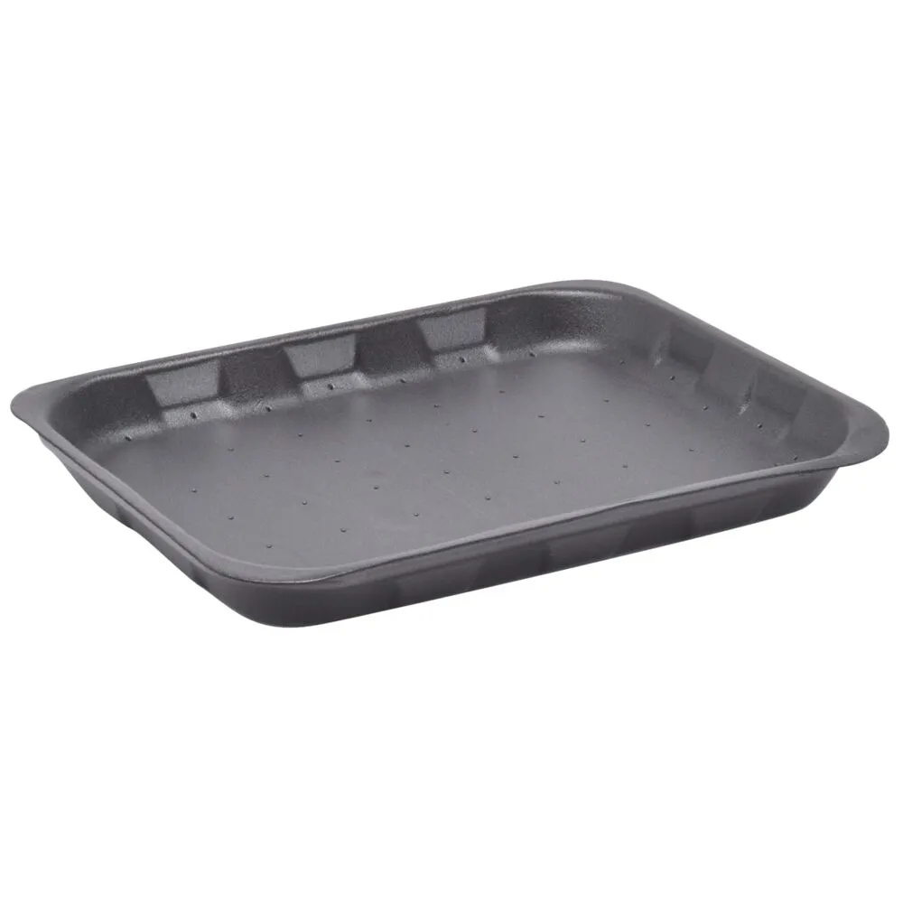 Termobakke, 22,5x17,5x2,5cm, sort, XPS (4000 stk/pl)