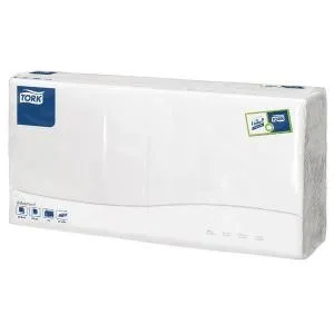 [12202901] Frokostserviet, Tork Advanced, 2-lags, 1/4 fold, 33x33cm, hvid, nyfiber (2000 stk/krt)