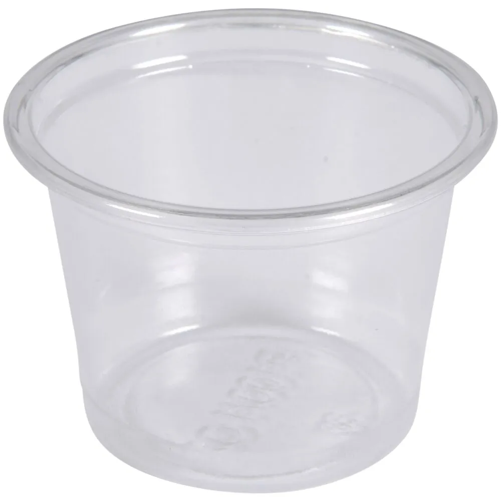 Dressingbæger, 2,8cm, Ø4,6cm, 30 ml, klar, PP, 1-rums (1000 stk/krt)