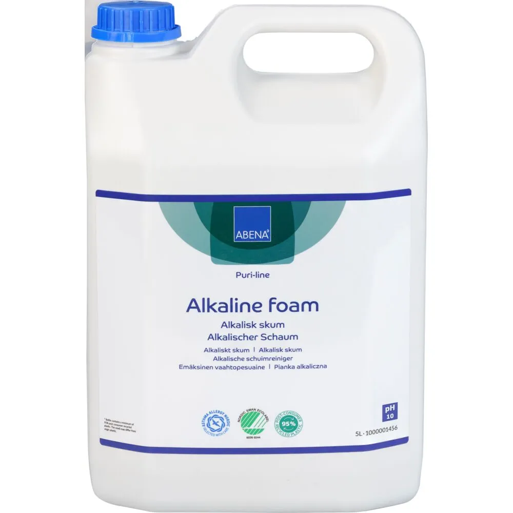[100000145603] Skumrengøring, Puri-Line, 5 l, alkalisk/affedtende, uden klor, farve og parfume (2 stk/krt)