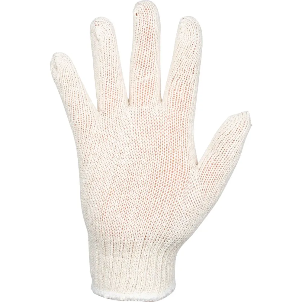 Tekstil handske, One size, hvid, bomuld/polyester, inderhandske (300 par/krt)