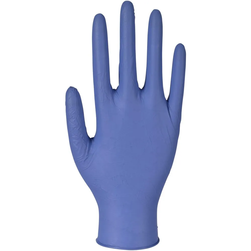 Undersøgelseshandske, XS, mørkeblå, nitril, pudderfri, acceleratorfri (200 stk/pk)