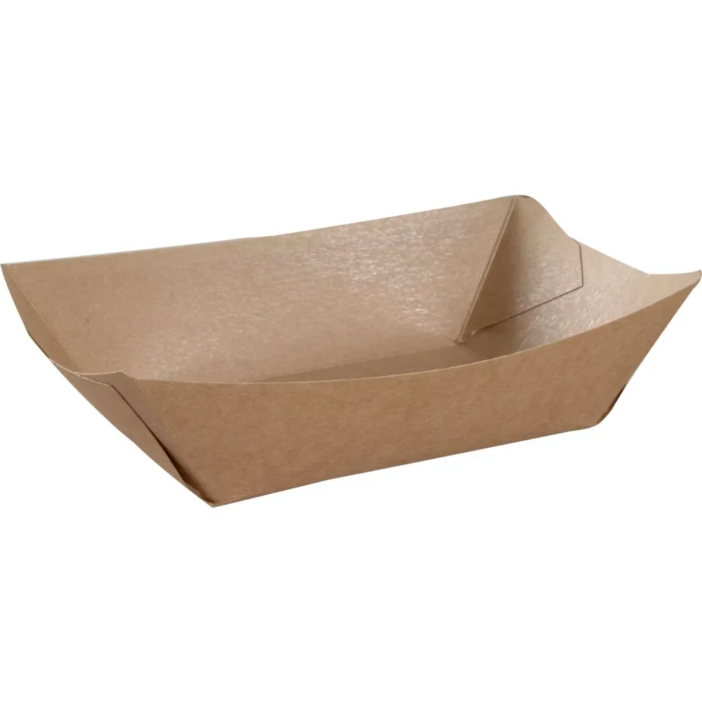 Bakke, 13,5x8,5x5cm, brun, kraft/PE (500 stk/krt)