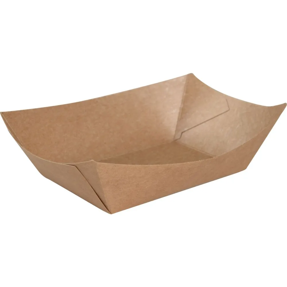 Bakke, 10,5x6,5x4cm, brun, kraft/PE (1000 stk/krt)