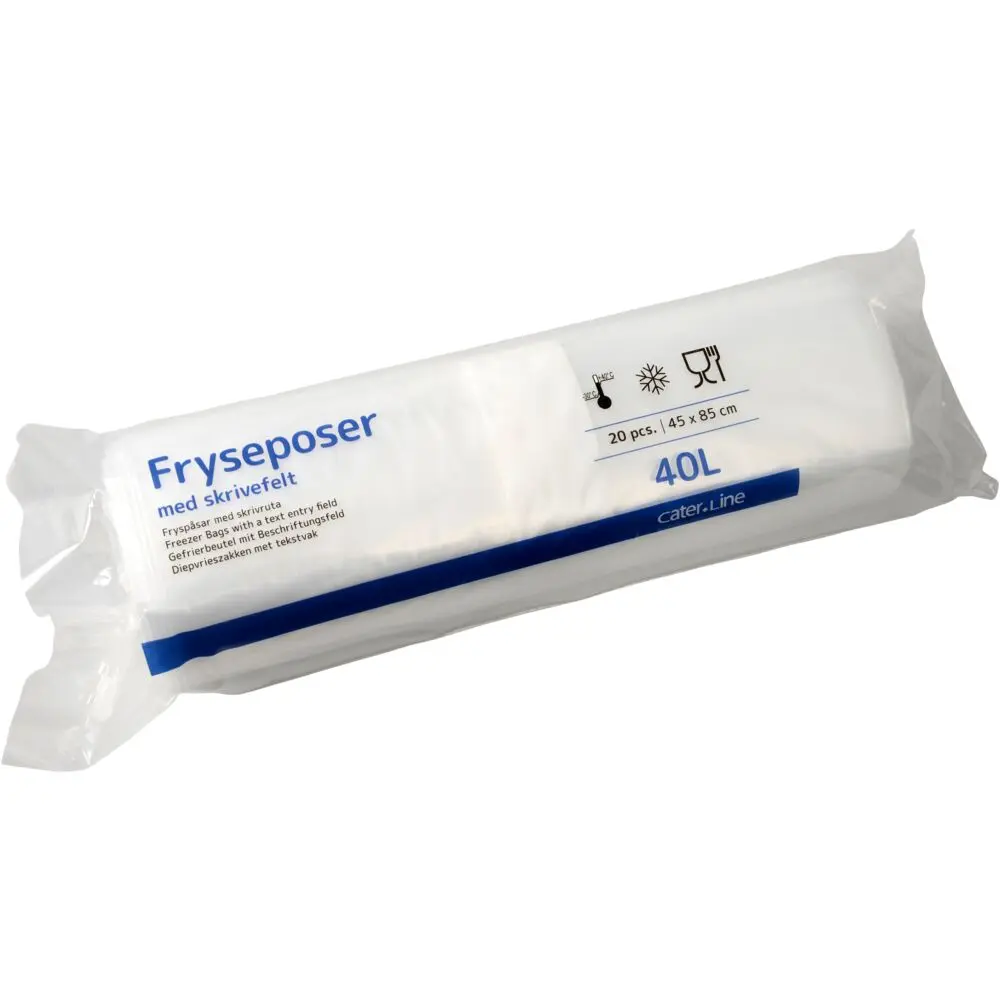 [115804] Frysepose, 40 l, klar, LDPE/LLDPE/virgin, 45x85cm (20 rl/krt)