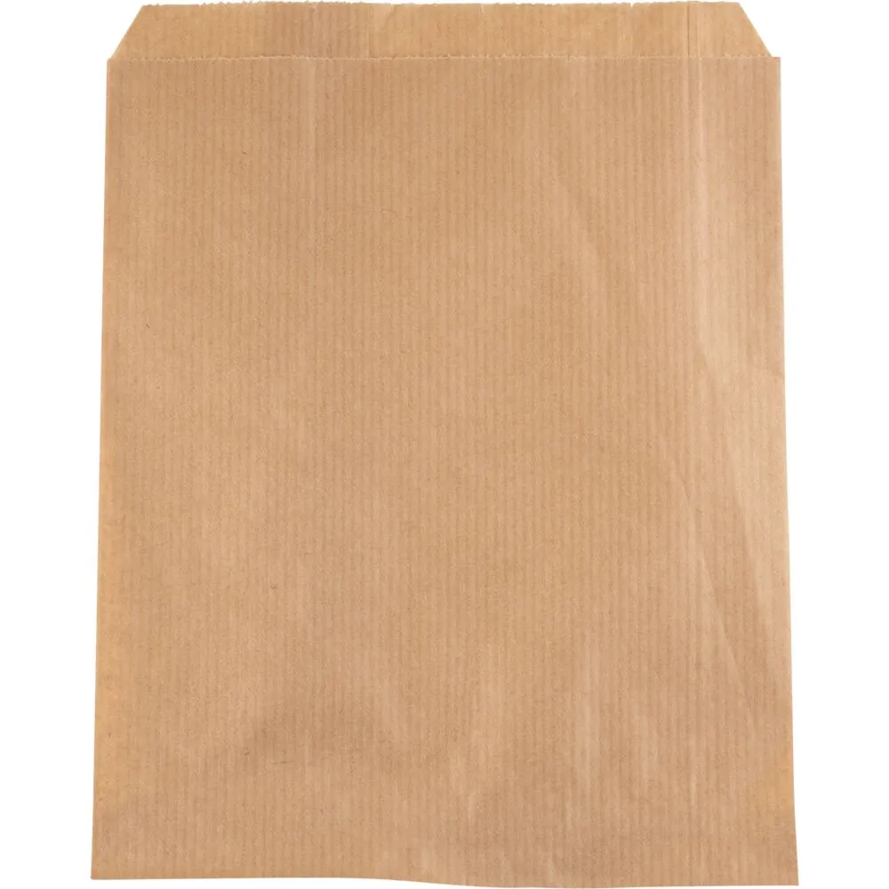 Brødpose, 21,5x17cm, brun, papir, uden rude (1000 stk/krt)