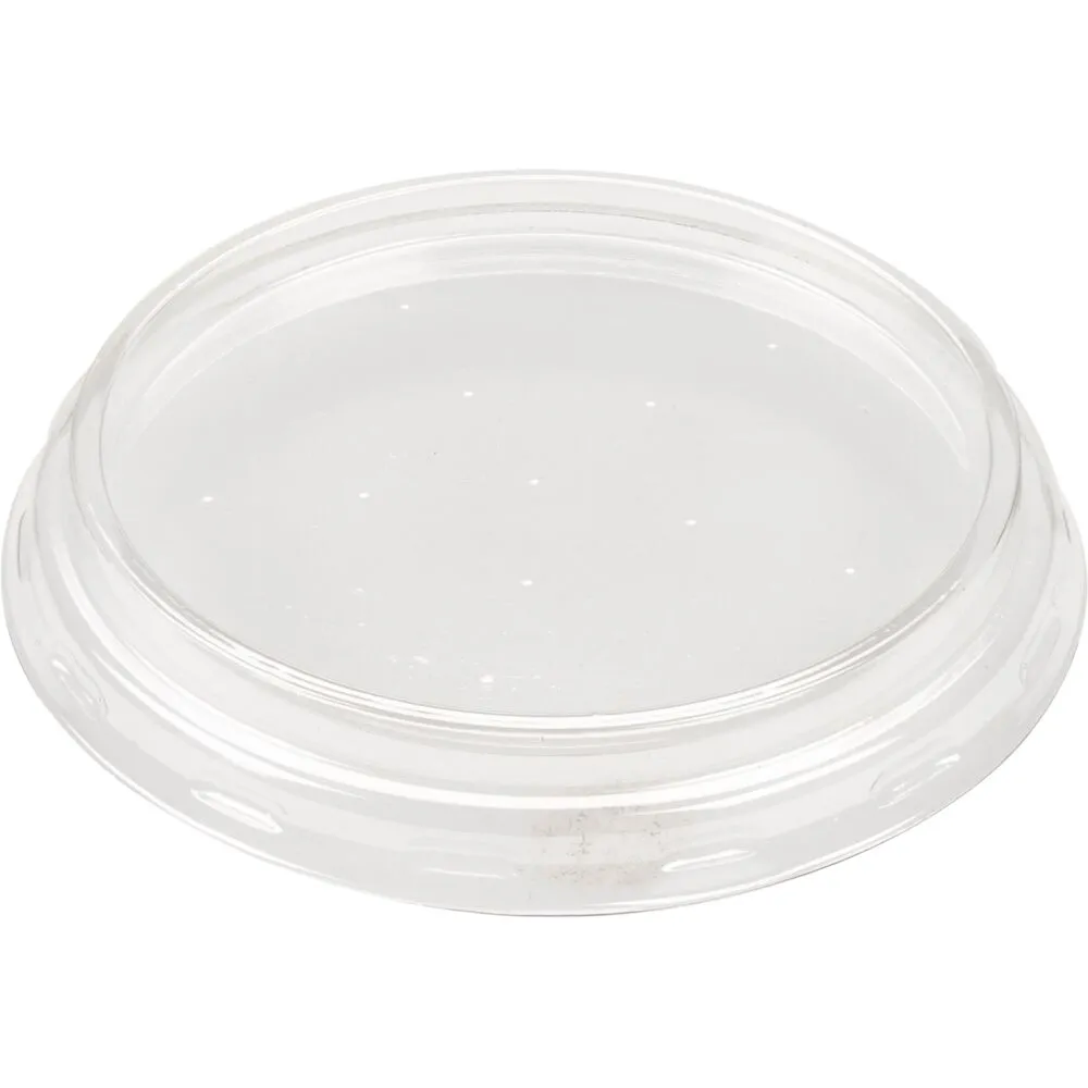 Låg, Ø7,5cm, klar, PET/RPET, rund, til bæger (1000 stk/krt)