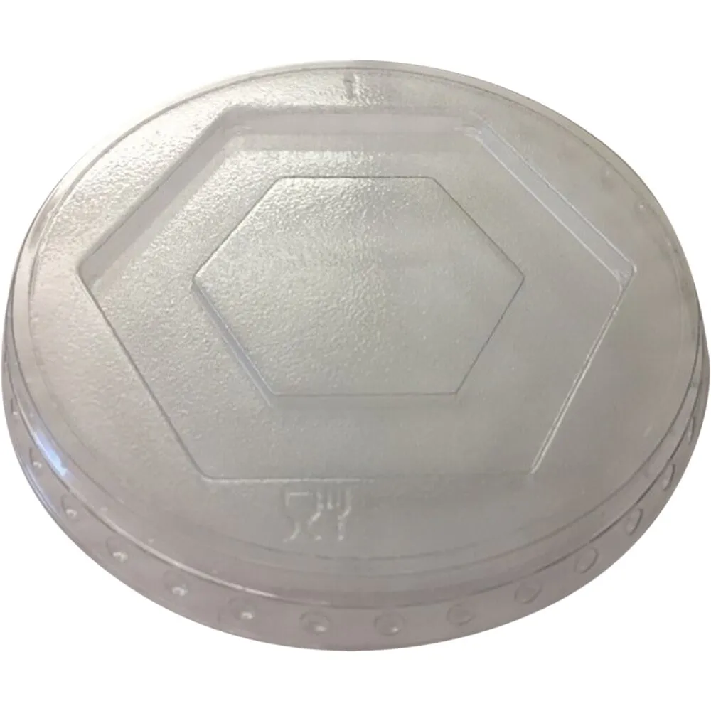 Låg, Ø7,1cm, klar, APET, rund, til bæger (2000 stk/krt)