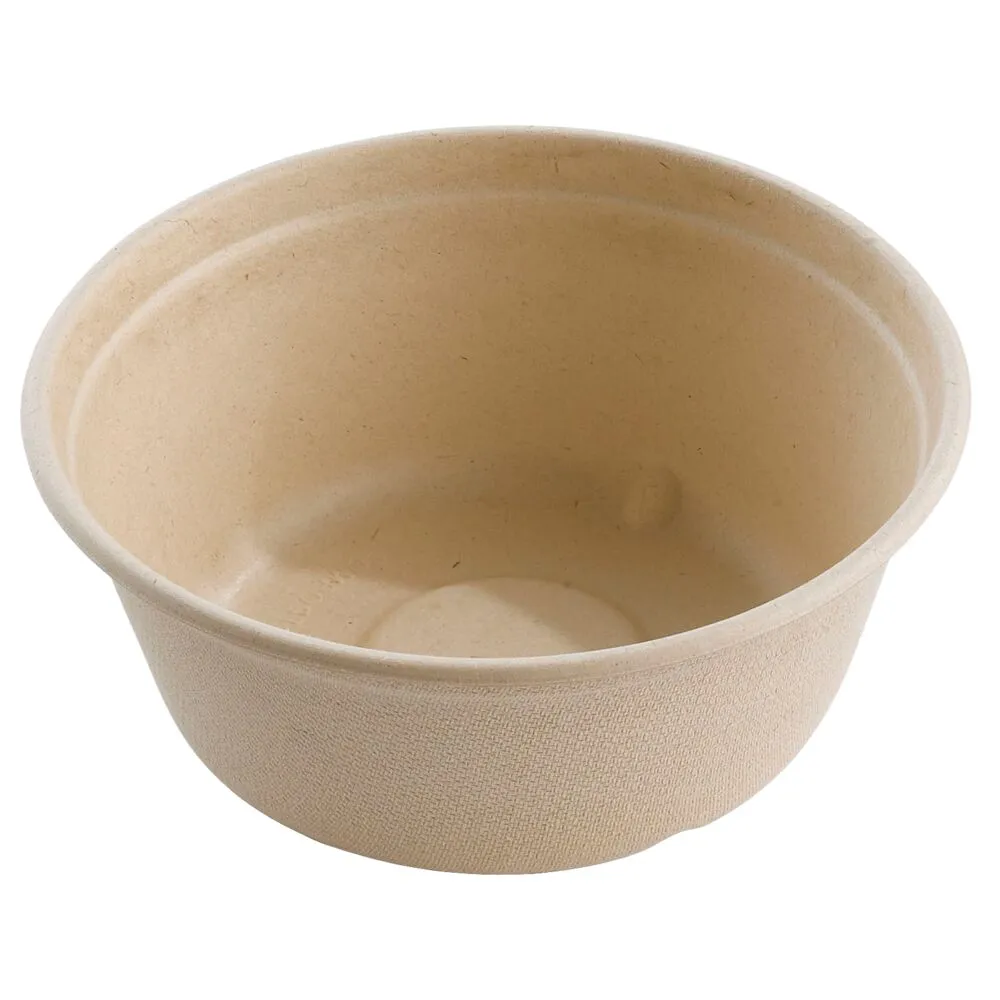 Fiberskål, 6cm, Ø15cm, 500 ml, brun, sukkerrør (500 stk/krt)