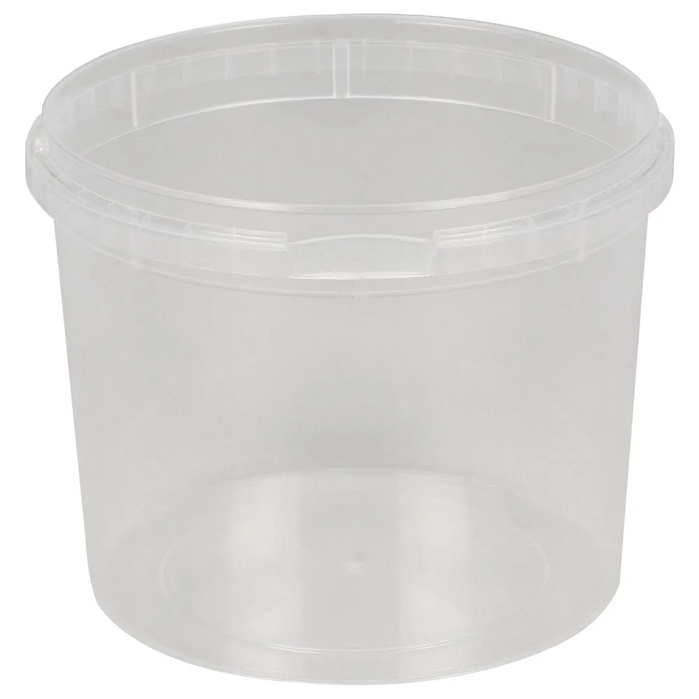 Condi bøtte, 9,7cm, Ø122mm, 800 ml, klar, PP, 1-rums (360 stk/krt)