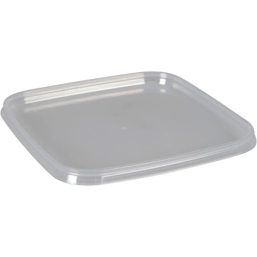 Condi bøtte låg, 12,8x12,8x0,9cm, klar, PP, til stabelbøtte (15 stk/pk)