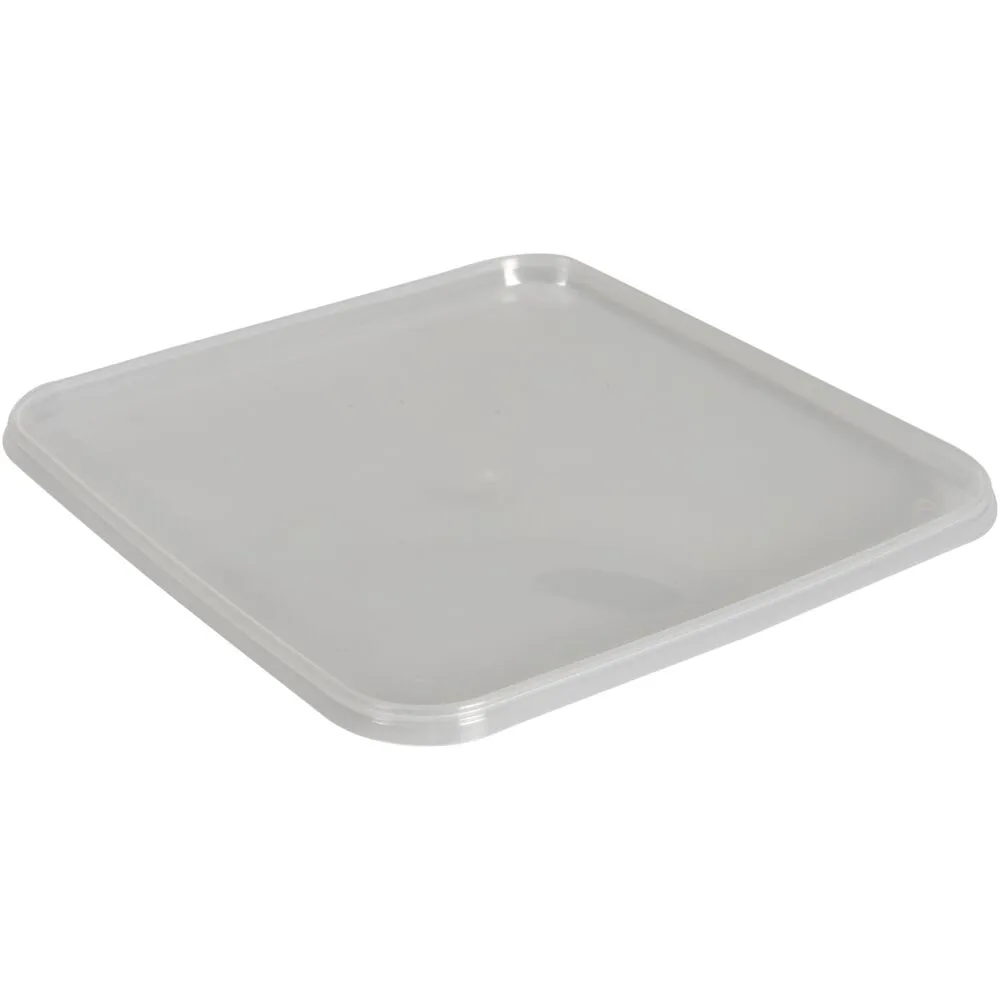 Condi bøtte låg, 19,2x19,2x0,9cm, klar, PP, til stabelbøtte, stor forpakning (576 stk/krt)