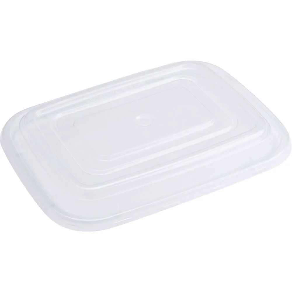 [1999918547] Låg til take-away bakke, 15,2x11,9x1,3cm, klar, PP (400 stk/krt)