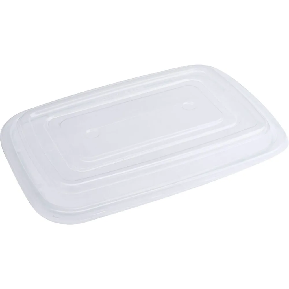 Låg til take-away bakke, 20,1x14x1,6cm, klar, PP (400 stk/krt)