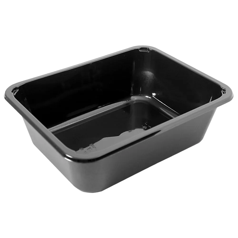 [132876] Bakke, C 2227-1O, 22,7x17,8x7cm, sort, CPET, 1-rums, 1965 ml (216 stk/krt)