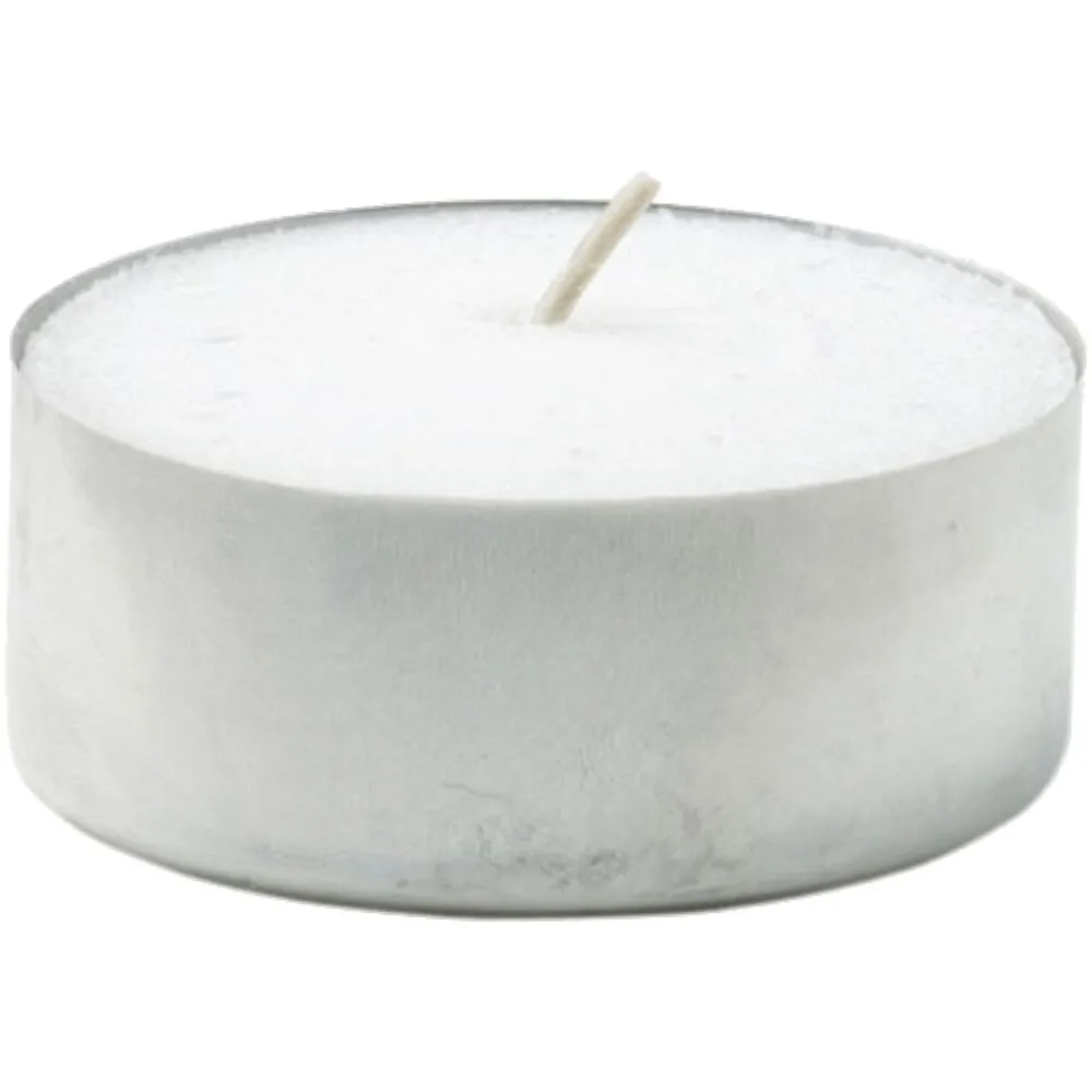 [351506] Fyrfadslys, 2cm, Ø5,5cm, hvid, 10 timer, paraffin (200 stk/krt)