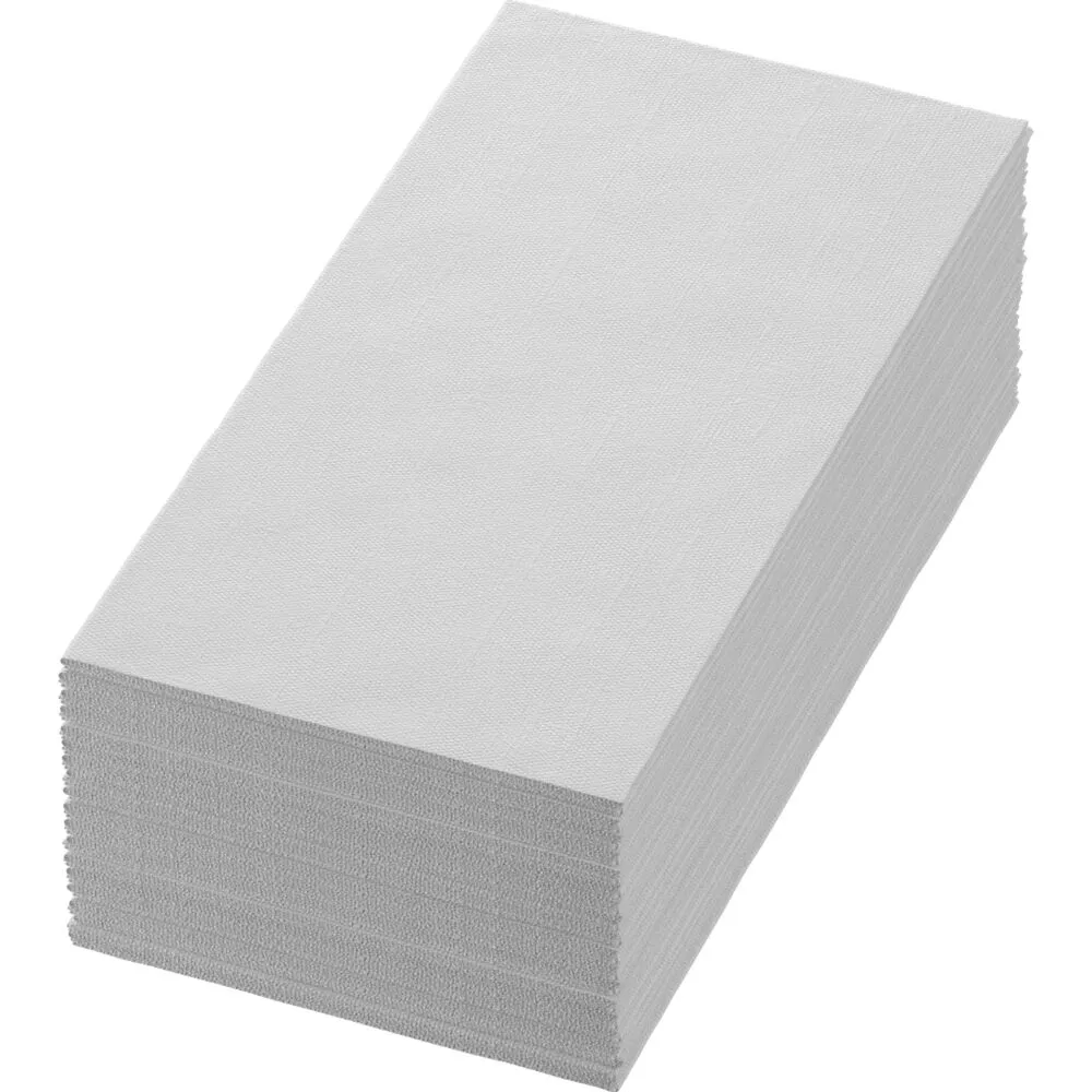 Middagsserviet, Dunisoft, 1/8 fold, 40x40cm, hvid, bio (360 stk/krt)