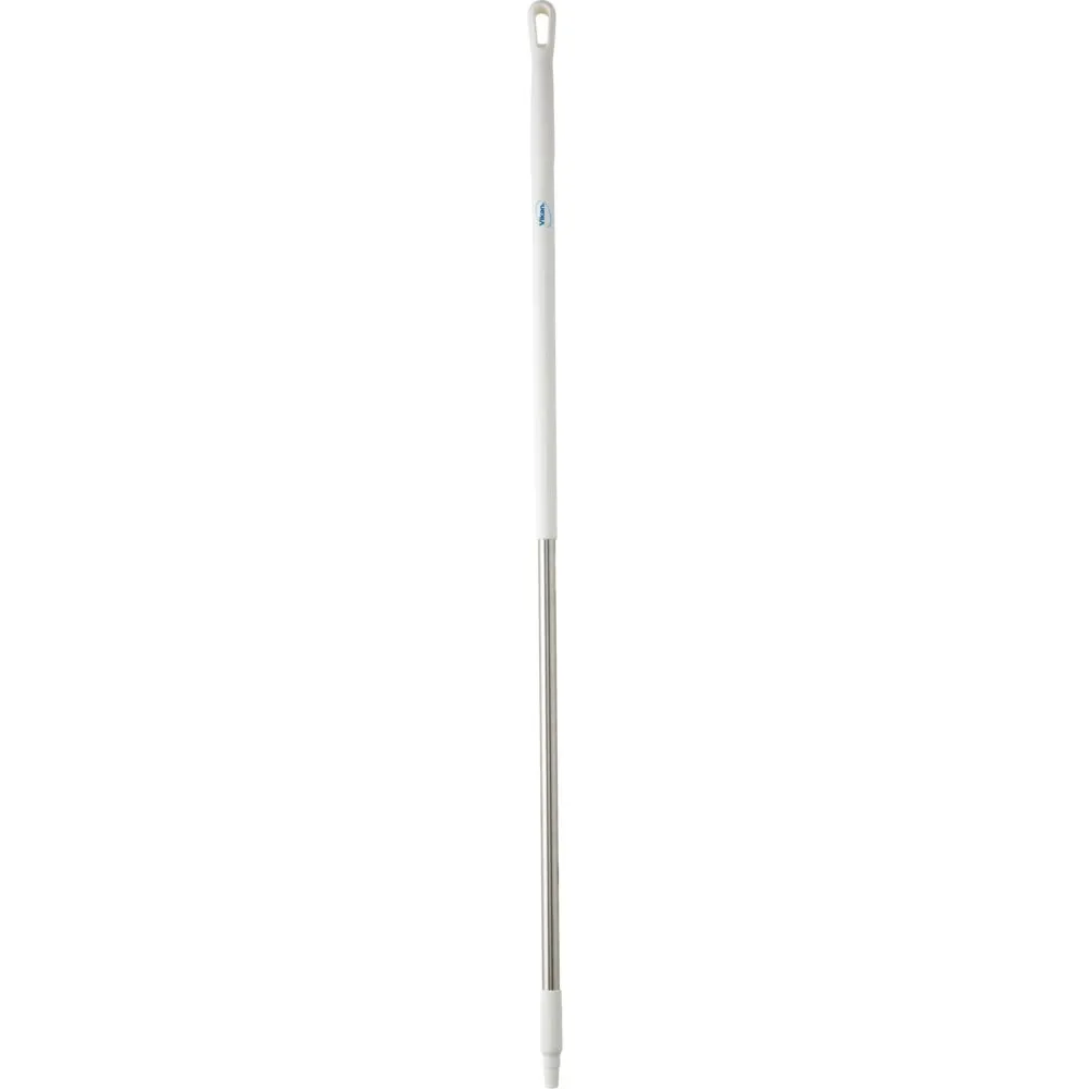 Skaft med gevind, Vikan, 151cm, Ø3,1cm, hvid, PP/rustfrit stål (1 stk)