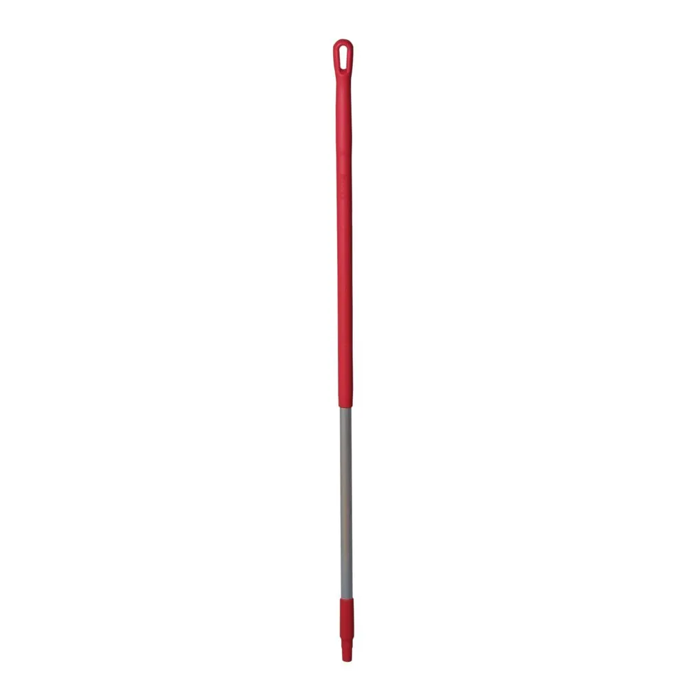 Skaft med gevind, Vikan, 131cm, Ø3,1cm, rød, aluminium/PP (1 stk)