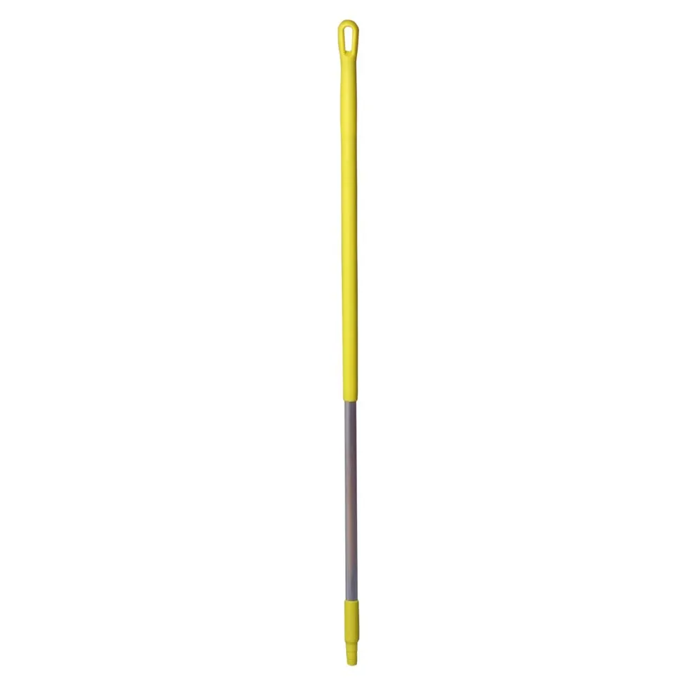 Skaft med gevind, Vikan, 131cm, Ø3,1cm, gul, aluminium/PP (1 stk)